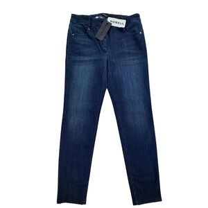 Robell Elena Slim Fit Dark Wash Denim Jeans Women's Size 12 NEW W181